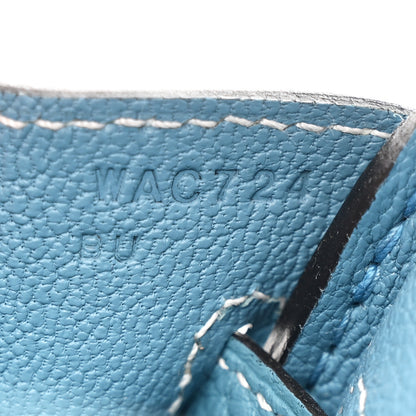 Hermes Togo Birkin 25 New Blue Jean 7 of 11