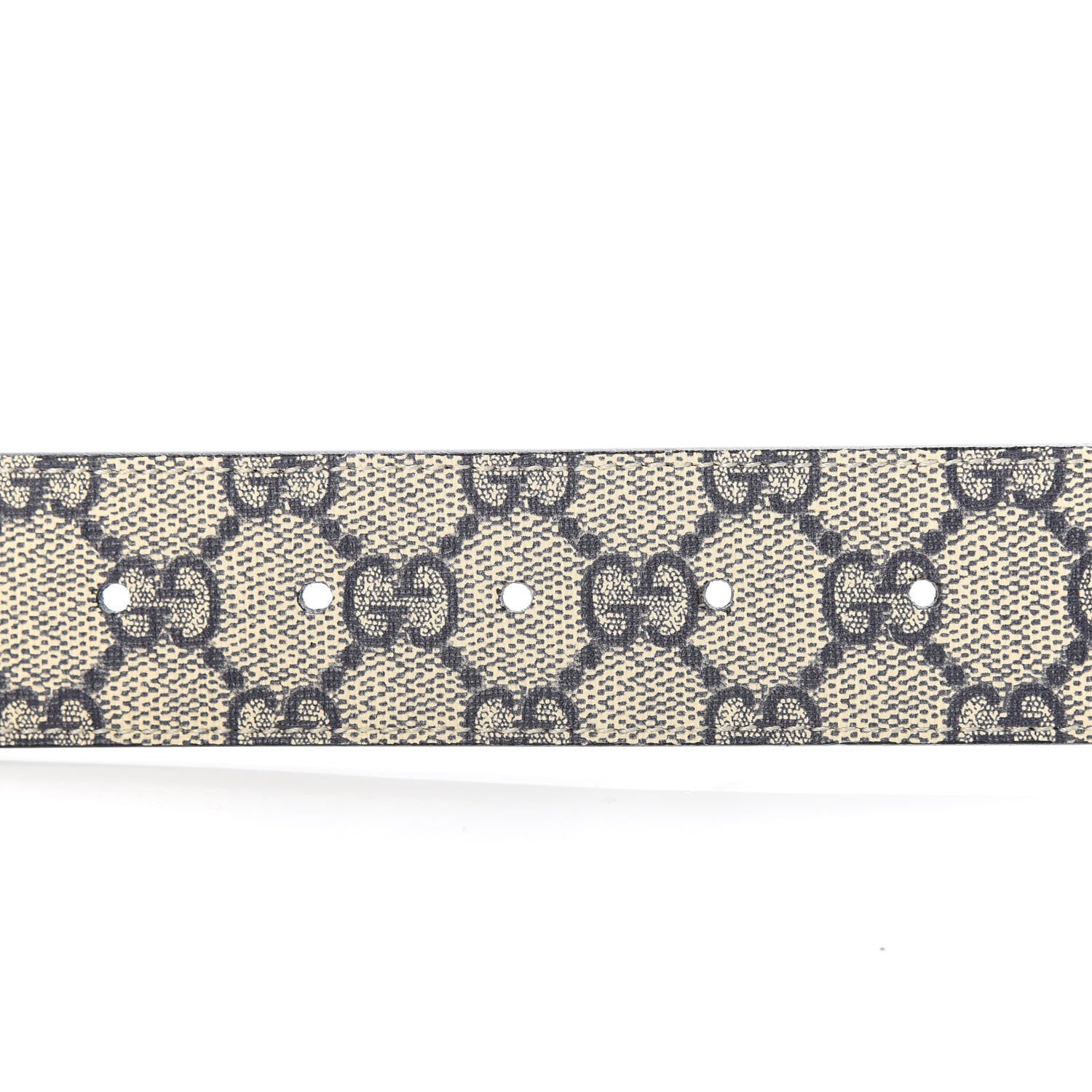 Gucci GG Supreme Monogram Interlocking G 37mm Belt 95 38 Beige Blue 3 of 6