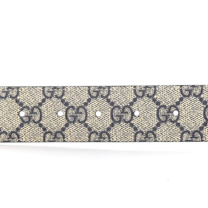 Gucci GG Supreme Monogram Interlocking G 37mm Belt 95 38 Beige Blue 3 of 6