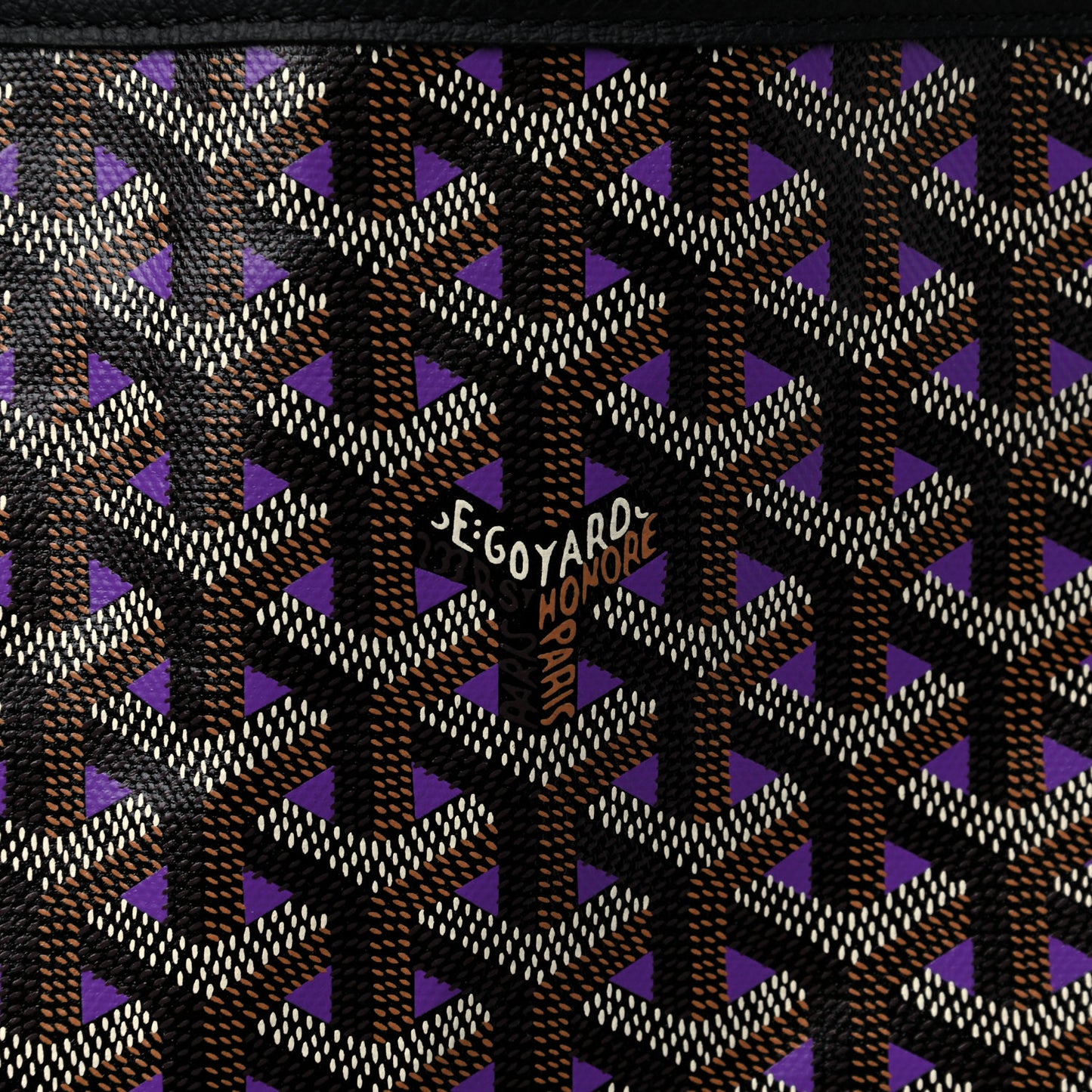 Goyardine Saint Louis Claire Voie GM Black Purple