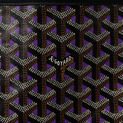 Goyard Goyardine Saint Louis Claire Voie GM Black Purple 6 of 13