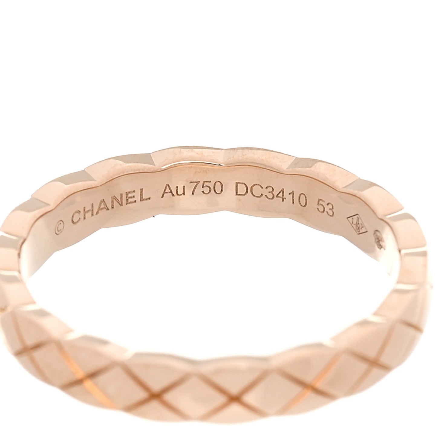 18K Beige Gold Mini Coco Crush Ring 53 6.25