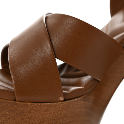 Gucci Nappa Charlotte GG Platform Sandals 36.5 Sundial 10 of 11