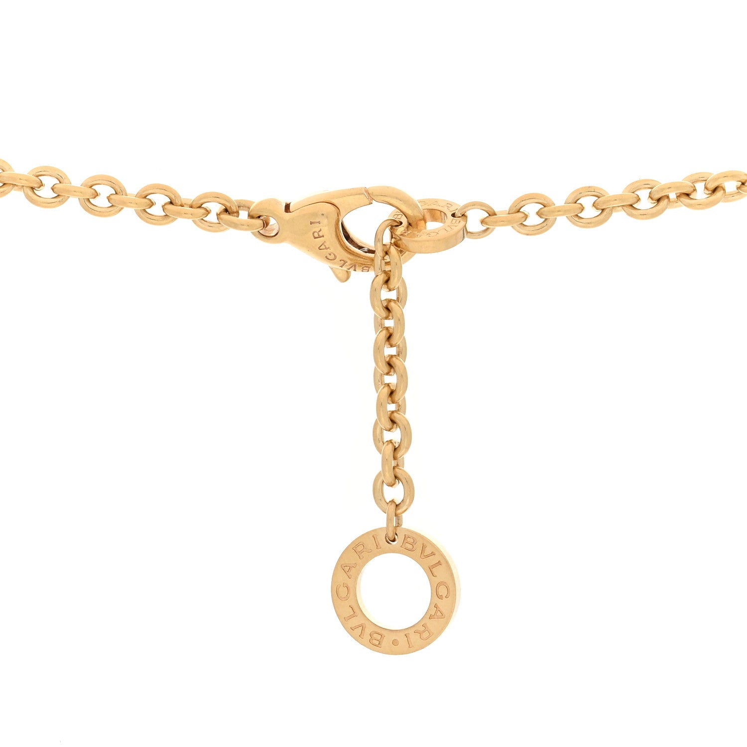 Bulgari 18K Yellow Gold Mother of Pearl BVLGARI BVLGARI Station Necklace 4 of 4