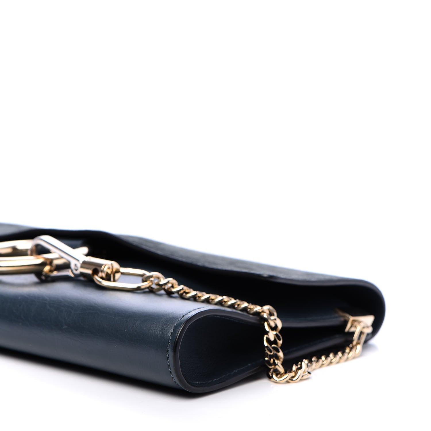 Chloe Suede Calfskin Faye Clutch Navy 7 of 9