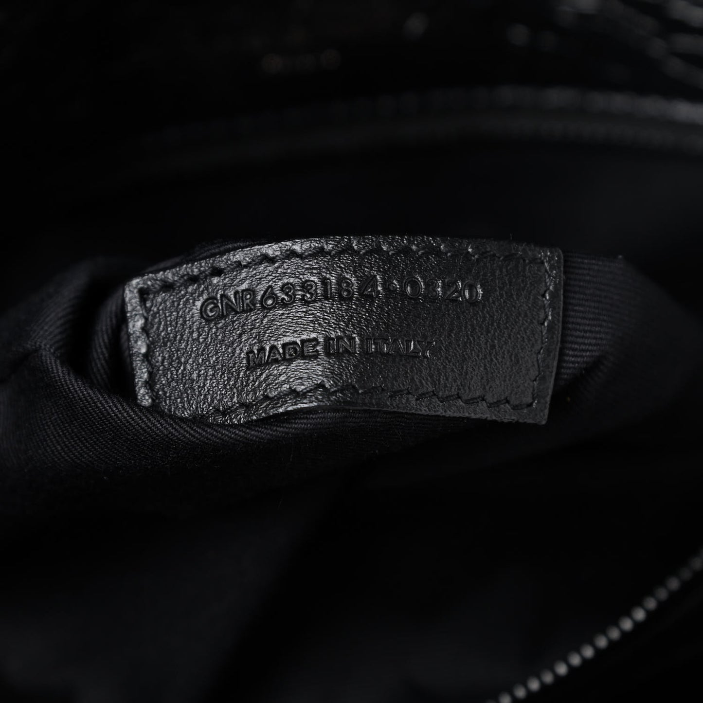 Crinkled Calfskin Matelasse Monogram Medium Niki Chain Satchel Black