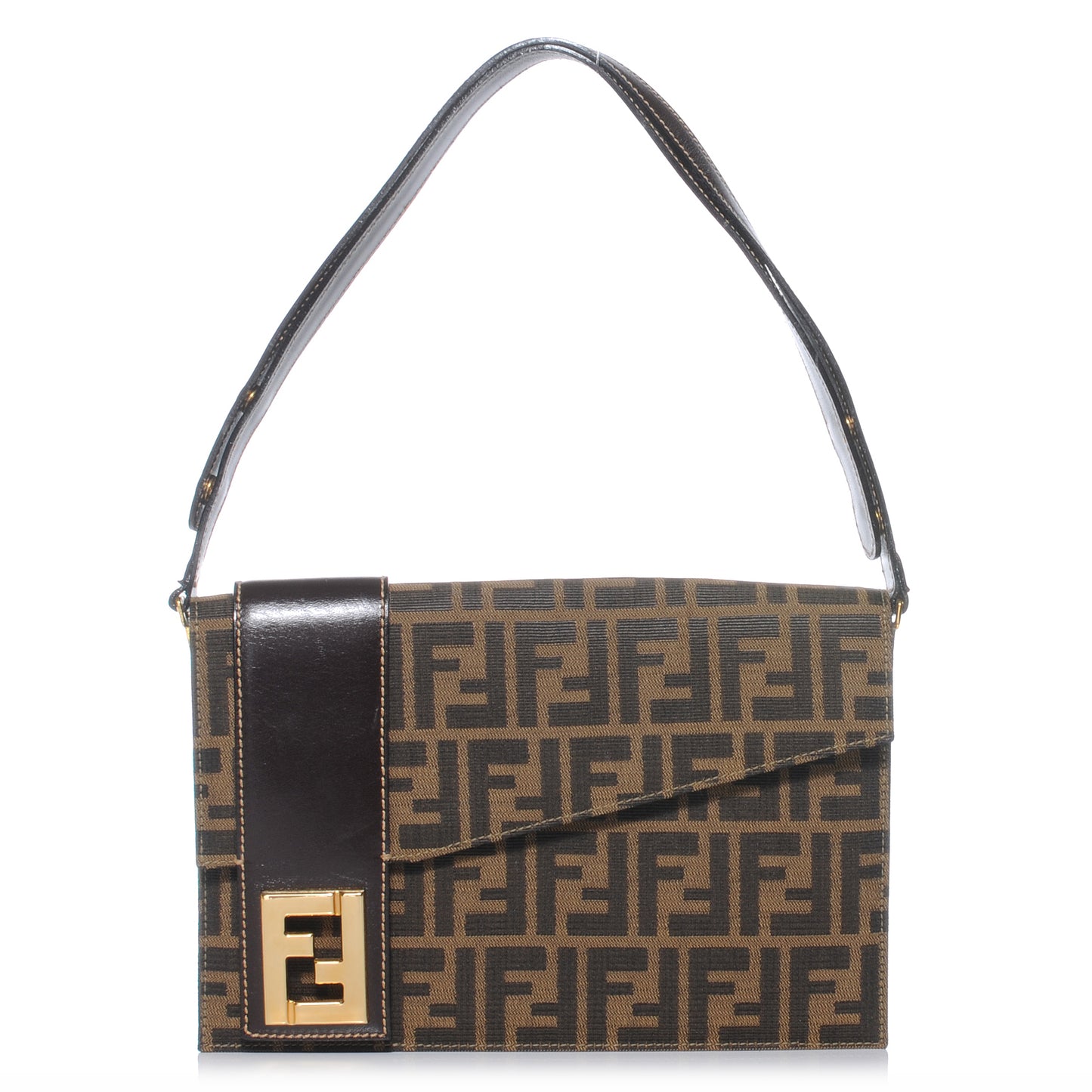 Vintage Zucca Shoulder Bag Tobacco