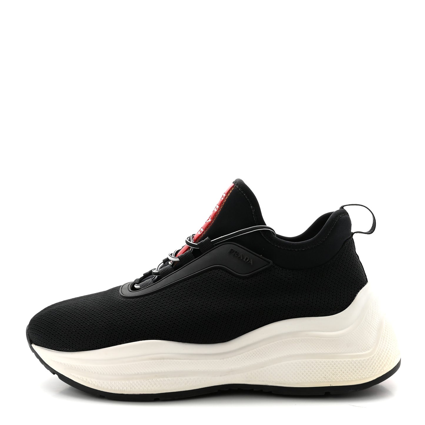 Mesh Neoprene Womens America's Cup 45mm Sneakers 36.5 Black White