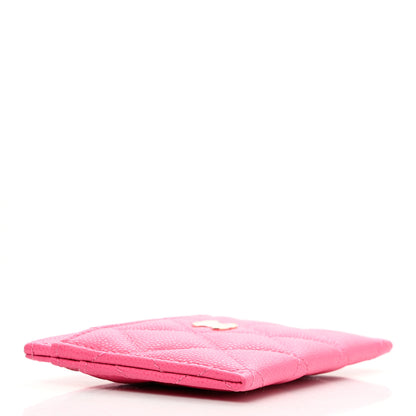 Chanel Caviar Quilted Card Holder Pink 4 of 8