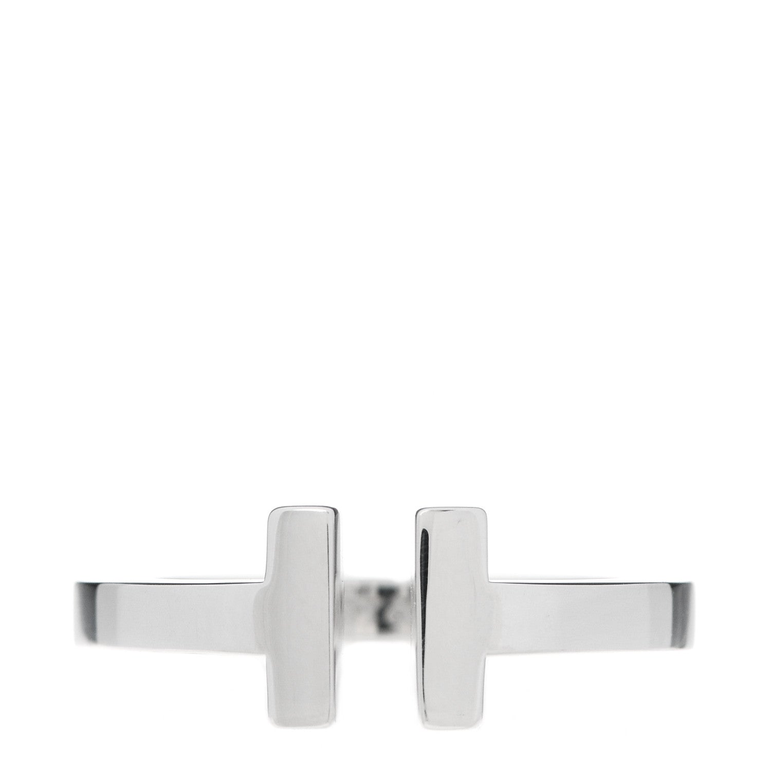 Tiffany Sterling Silver T Square Ring 52 6 1 of 4
