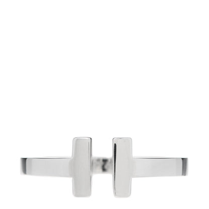 Tiffany Sterling Silver T Square Ring 52 6 1 of 4
