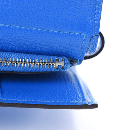 Hermes Chevre Mysore Medium Kelly Wallet Bleu Hydra 9 of 16