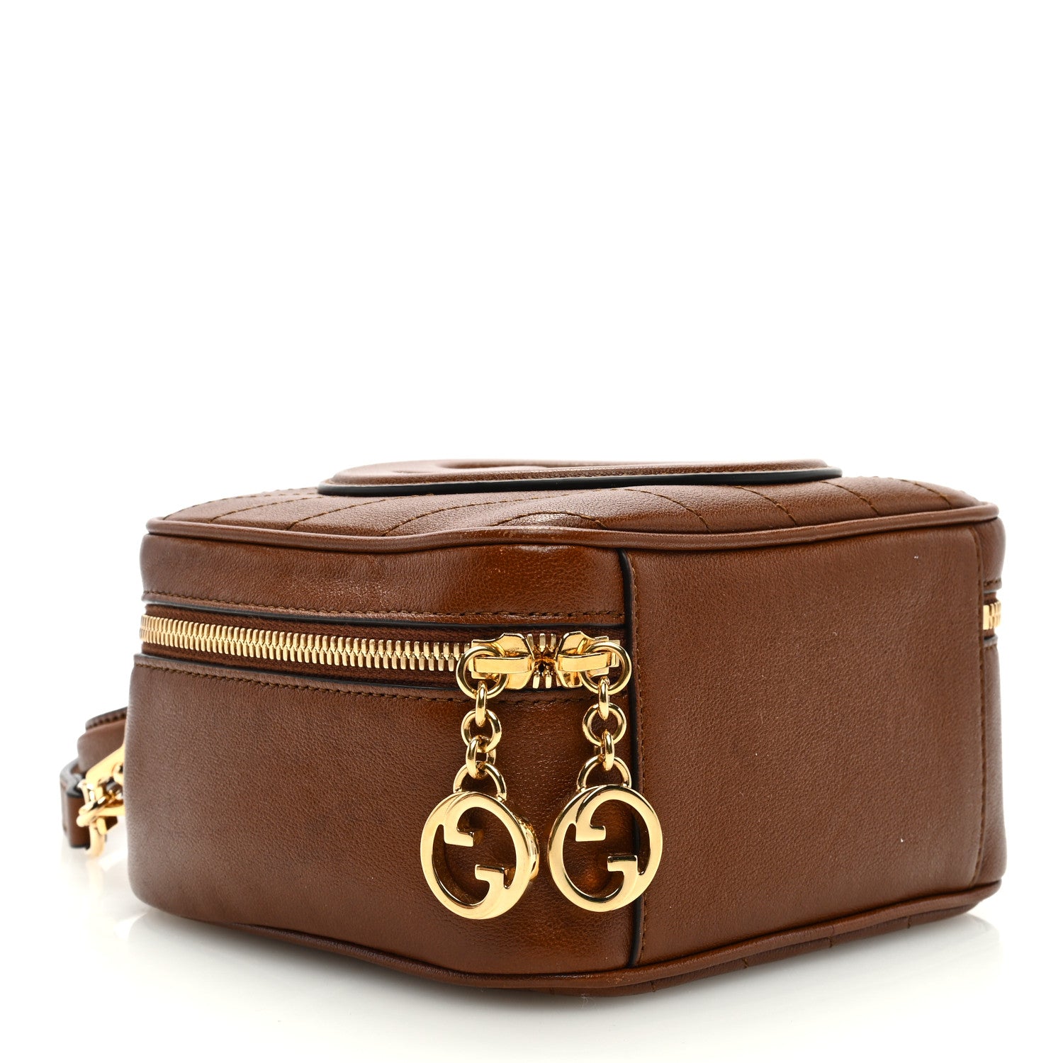 Gucci Sakai Be Green Calfskin Diagonal Stitched Blondie Top Handle Bag Cuir 4 of 10