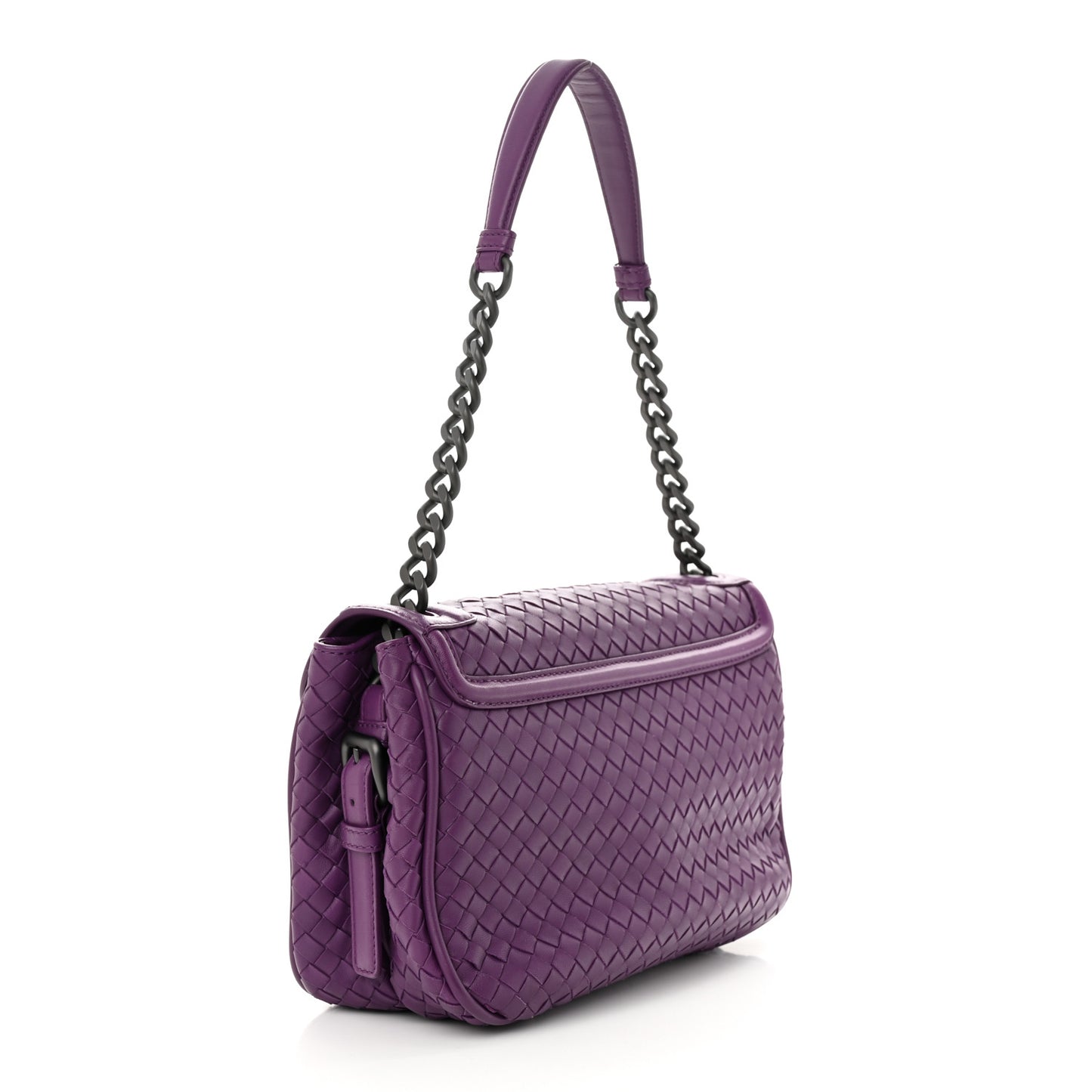 Nappa Intrecciato Rialto Shoulder Bag Monalisa