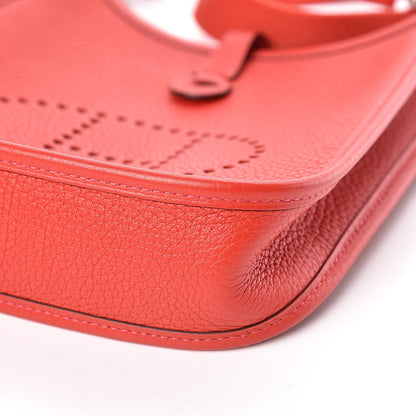 Hermes Taurillon Clemence Evelyne TPM Rouge Casaque 11 of 12