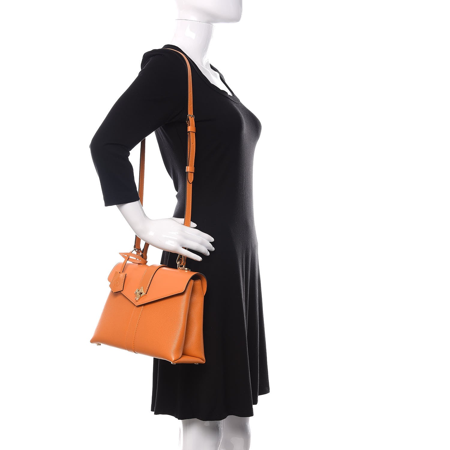 Louis Vuitton Grained Smooth Calfskin Rose Des Vents PM Amaretto 2 of 10