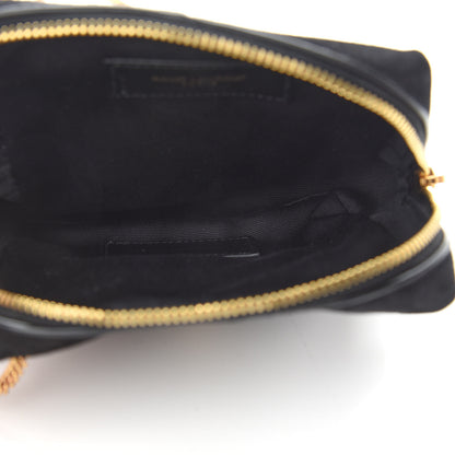 Saint Laurent Lambskin Suede Patchwork Monogram Jamie Cube Black 5 of 10