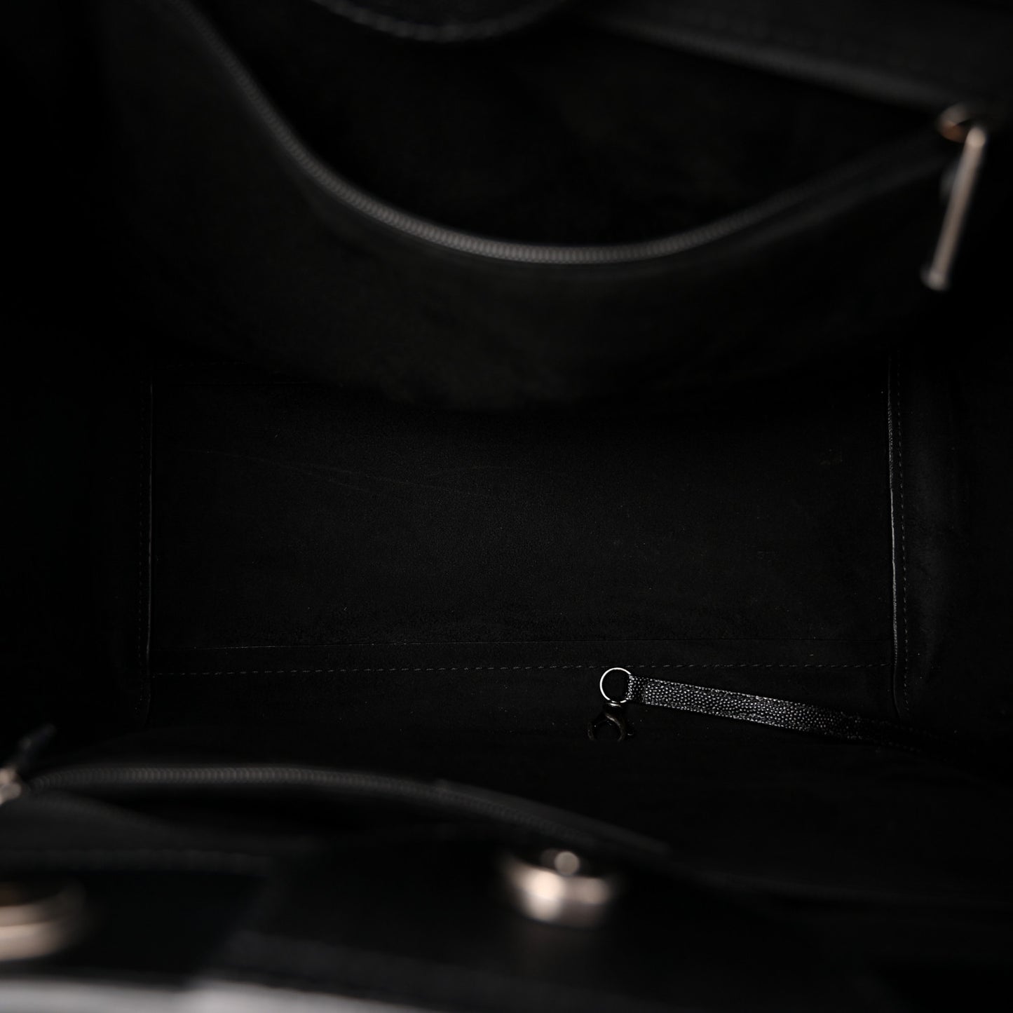Caviar Small Studded Deauville Tote Black