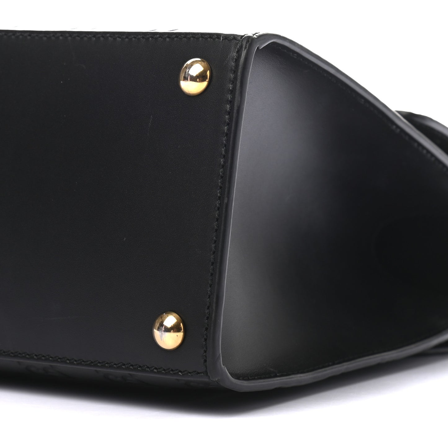 Guccissima Signature Small Padlock Top Handle Bag Black