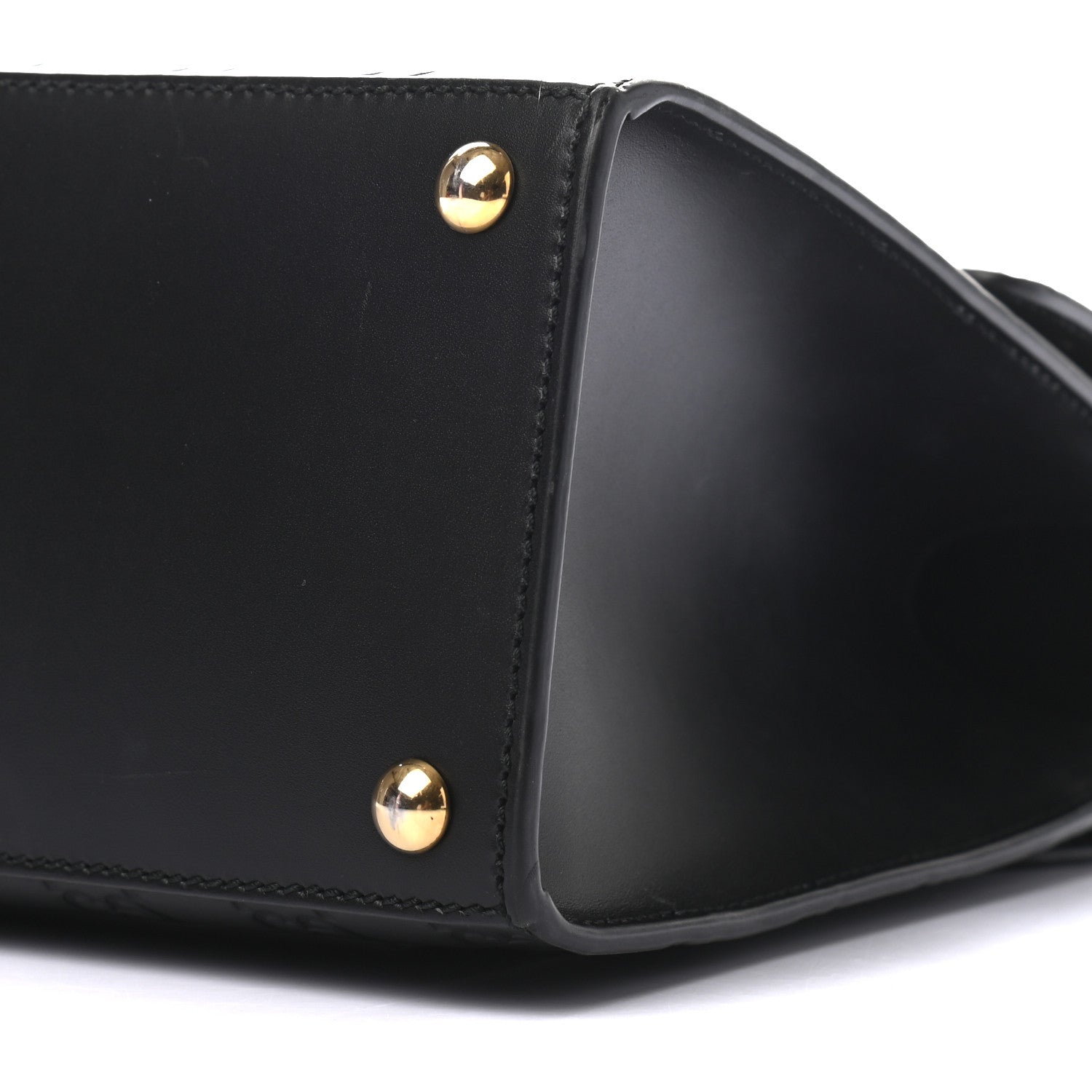 Gucci Guccissima Signature Small Padlock Top Handle Bag Black 9 of 9