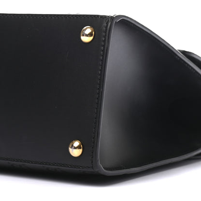 Gucci Guccissima Signature Small Padlock Top Handle Bag Black 9 of 9