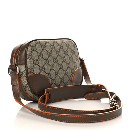 Gucci GG Supreme Monogram Web Small Shoulder Bag Brown 2 of 9
