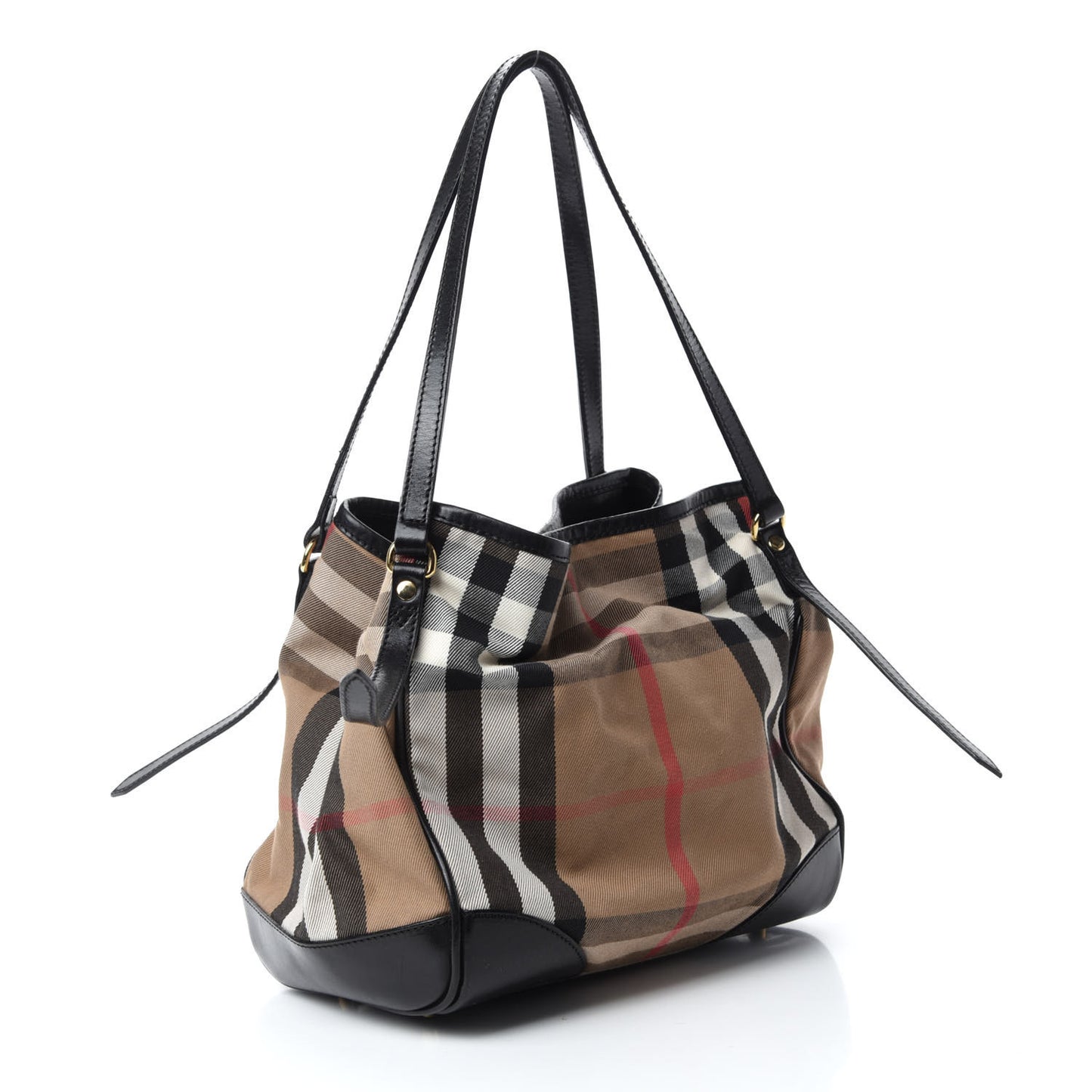 House Check Small Canterbury Tote Black