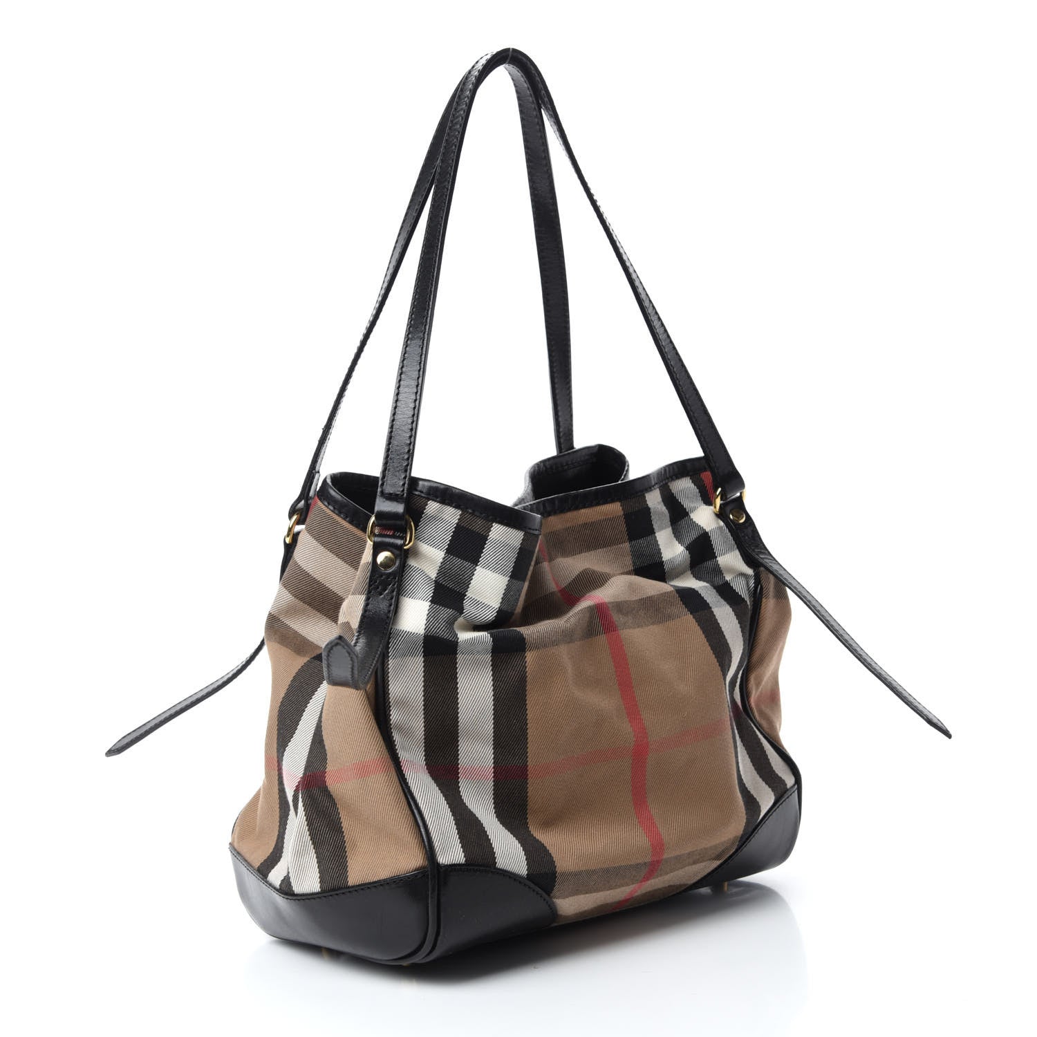 Burberry House Check Small Canterbury Tote Black 3 of 11
