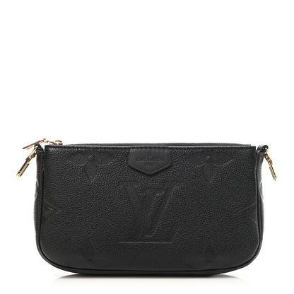 Louis Vuitton Empreinte Monogram Giant Multi Pochette Accessories Mini Pochette Black 1 of 6