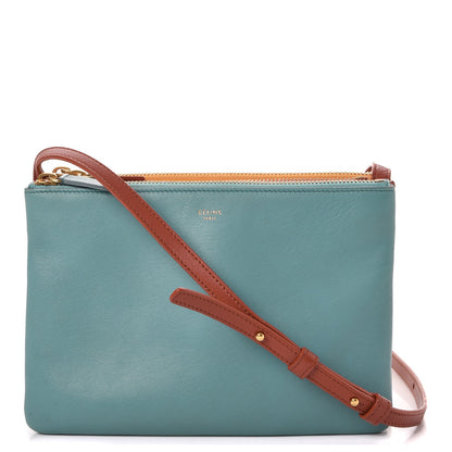 Celine Lambskin Small Multicolor Trio Crossbody Bag Antarctic 1 of 11