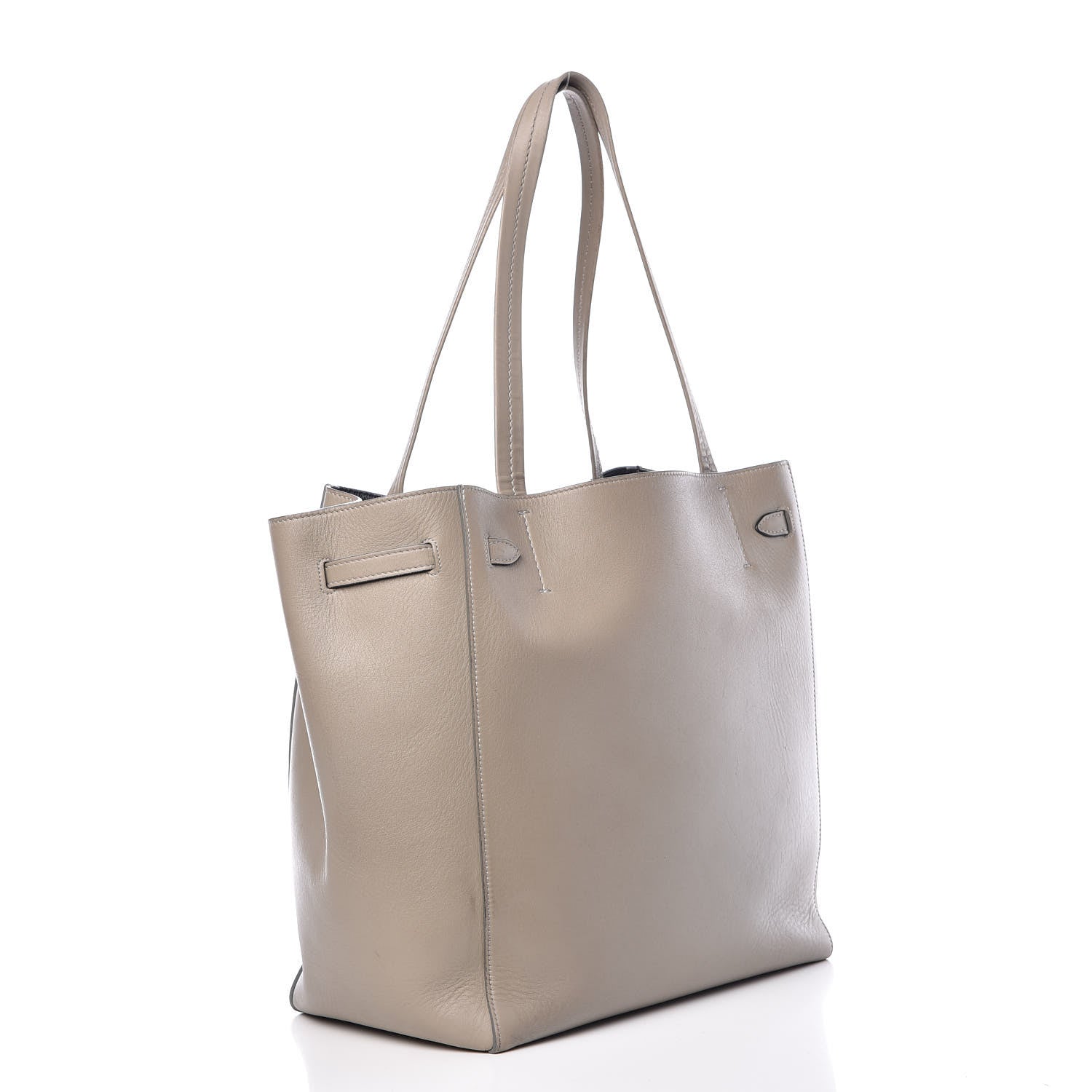 Celine Smooth Calfskin Small Belt Cabas Phantom Taupe 3 of 13