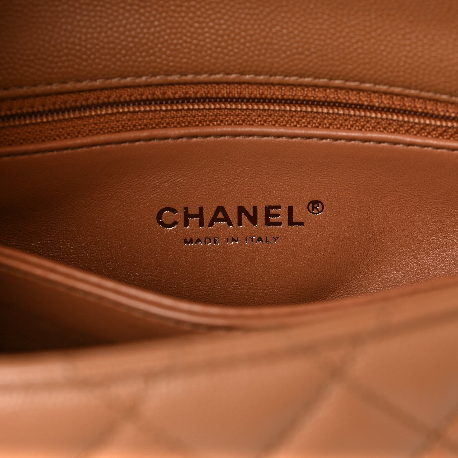 Chanel Caviar Quilted Lizard Embossed Mini Coco Handle Flap Brown 6 of 9