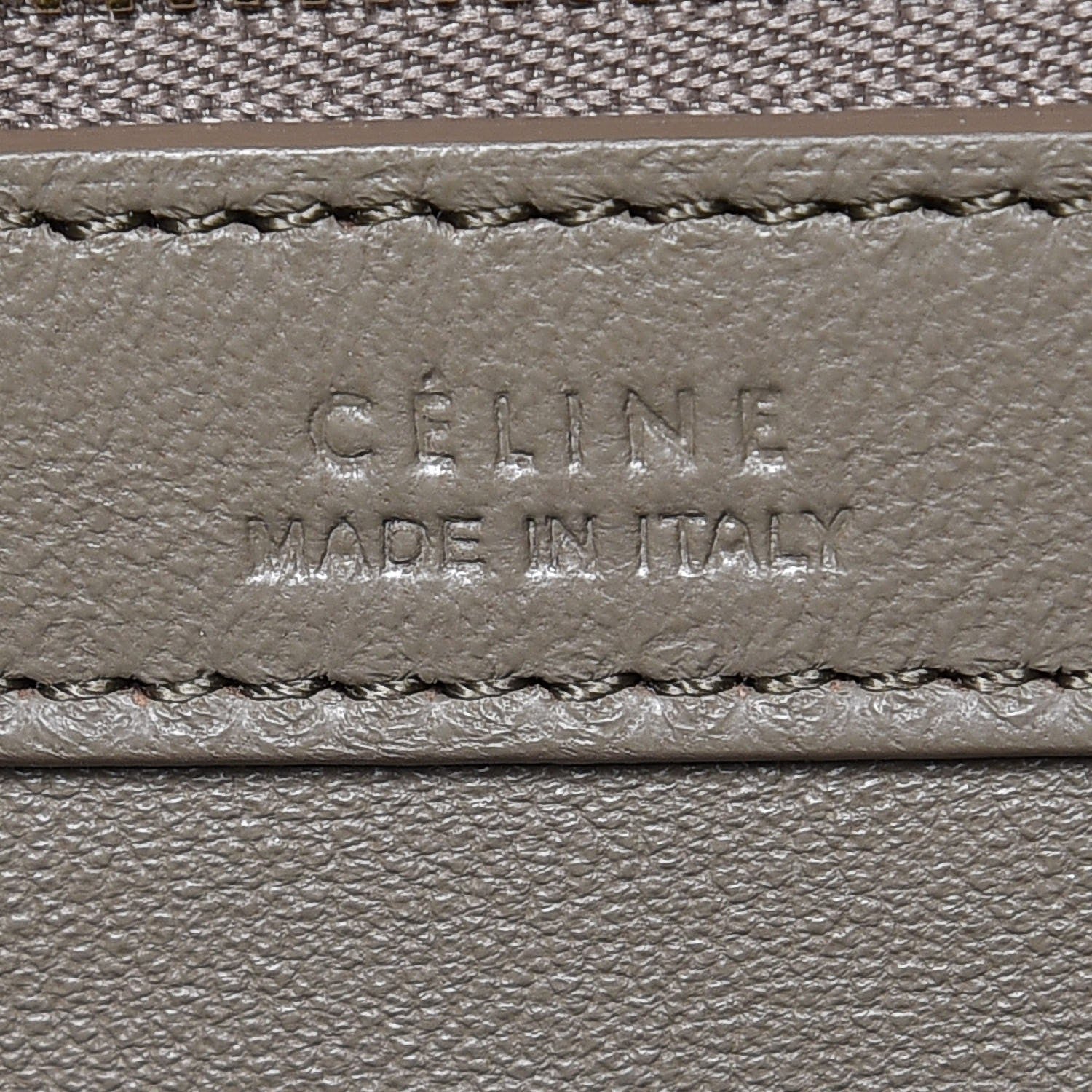 Celine Crocodile Embossed Nubuck Medium Belt Cabas Phantom Beige 7 of 13