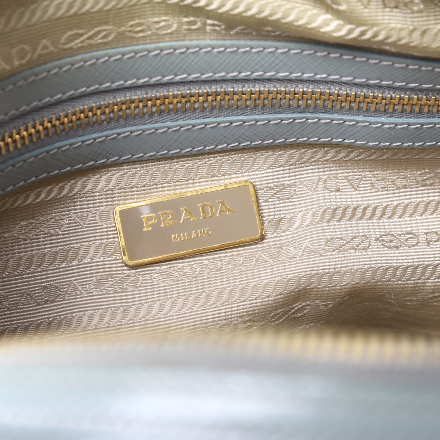 Saffiano Vernice Bowler Acquamarina