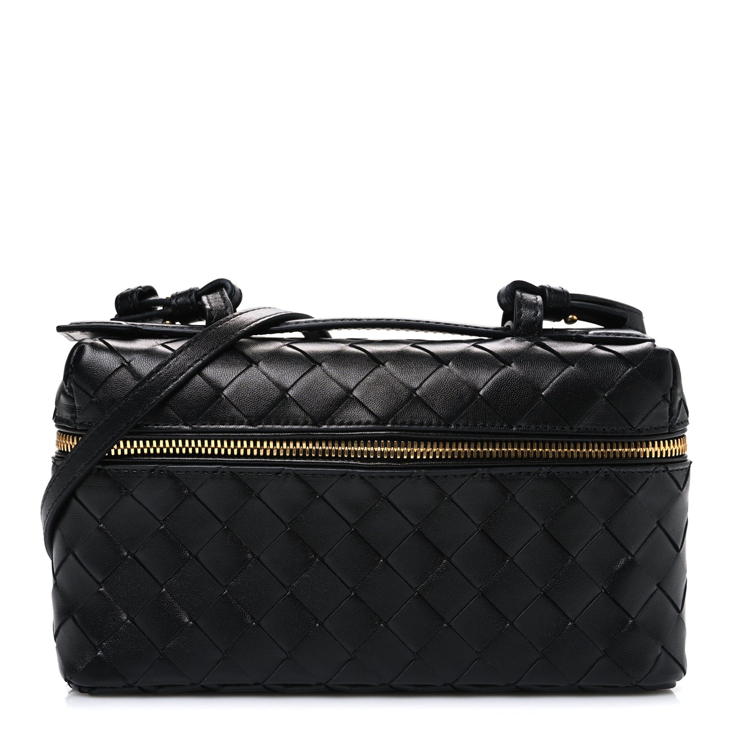 Calfskin Intrecciato Bang Bang Vanity Case Black