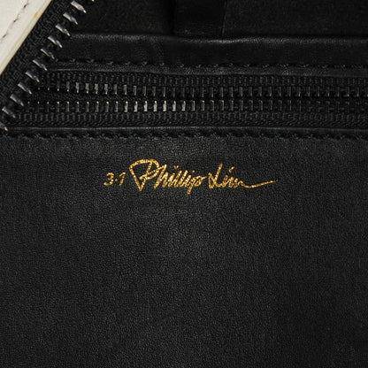 3.1 Phillip Lim 3.1 Calfskin Tri-Color 31 Hour Bag Black White Putty 6 of 9