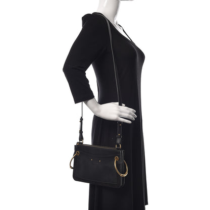 Chloe Calfskin Suede Mini Roy Bag Black 2 of 13