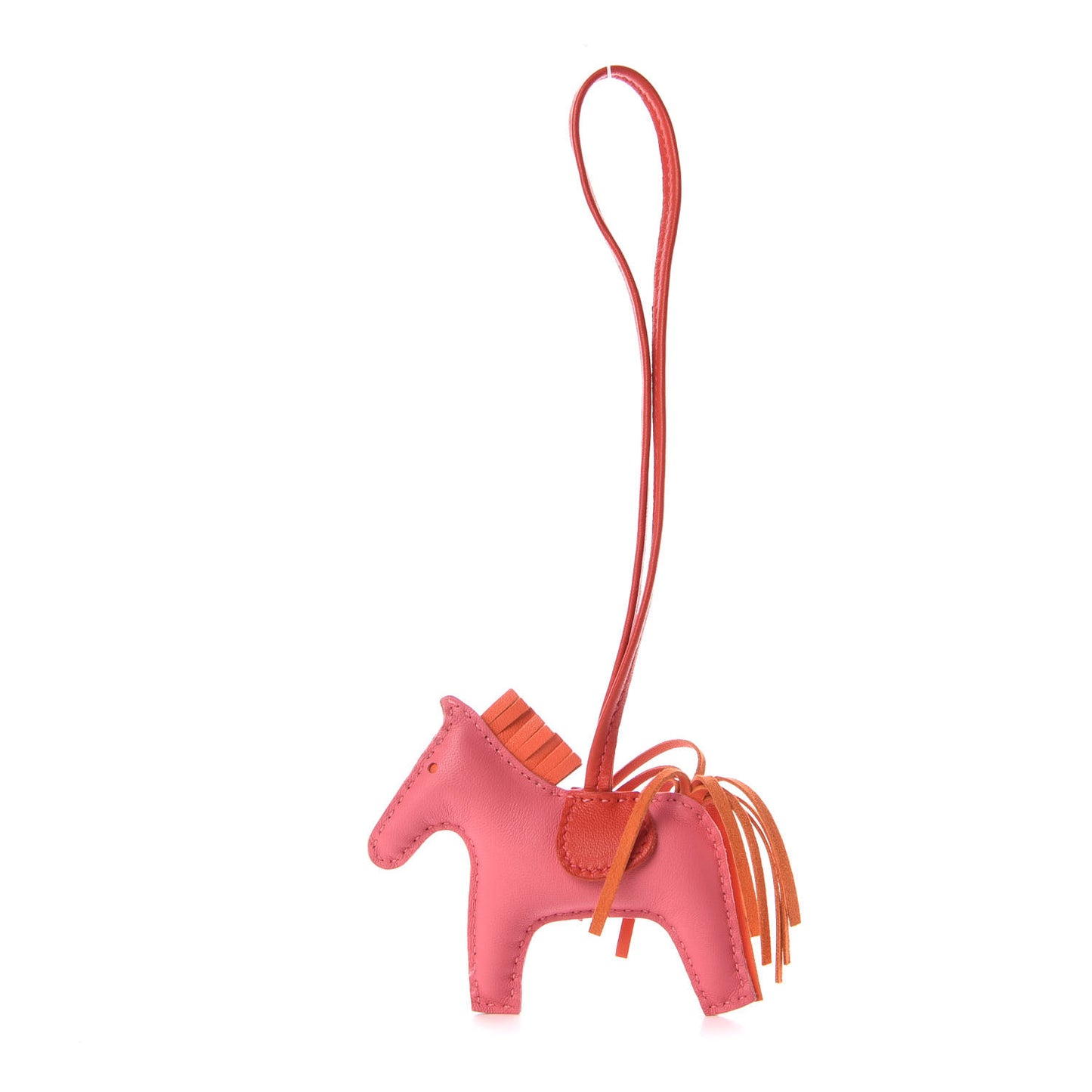 Milo Lambskin Grigri Rodeo Bag Charm PM Rose Azalee Orange Poppy Rouge Indien