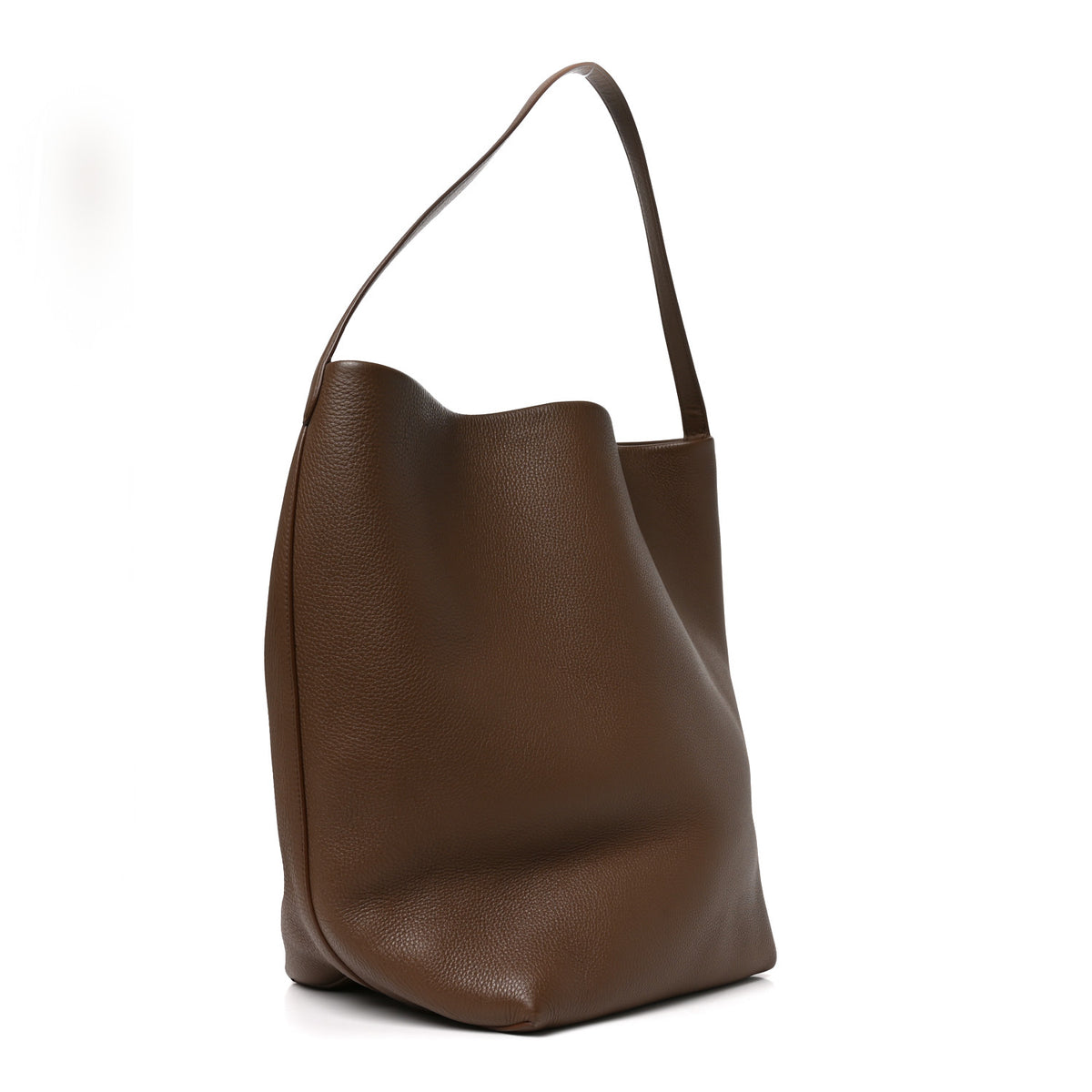 The Row Grained Calfskin Large N/S Park Tote Dark Taupe 3 of 10