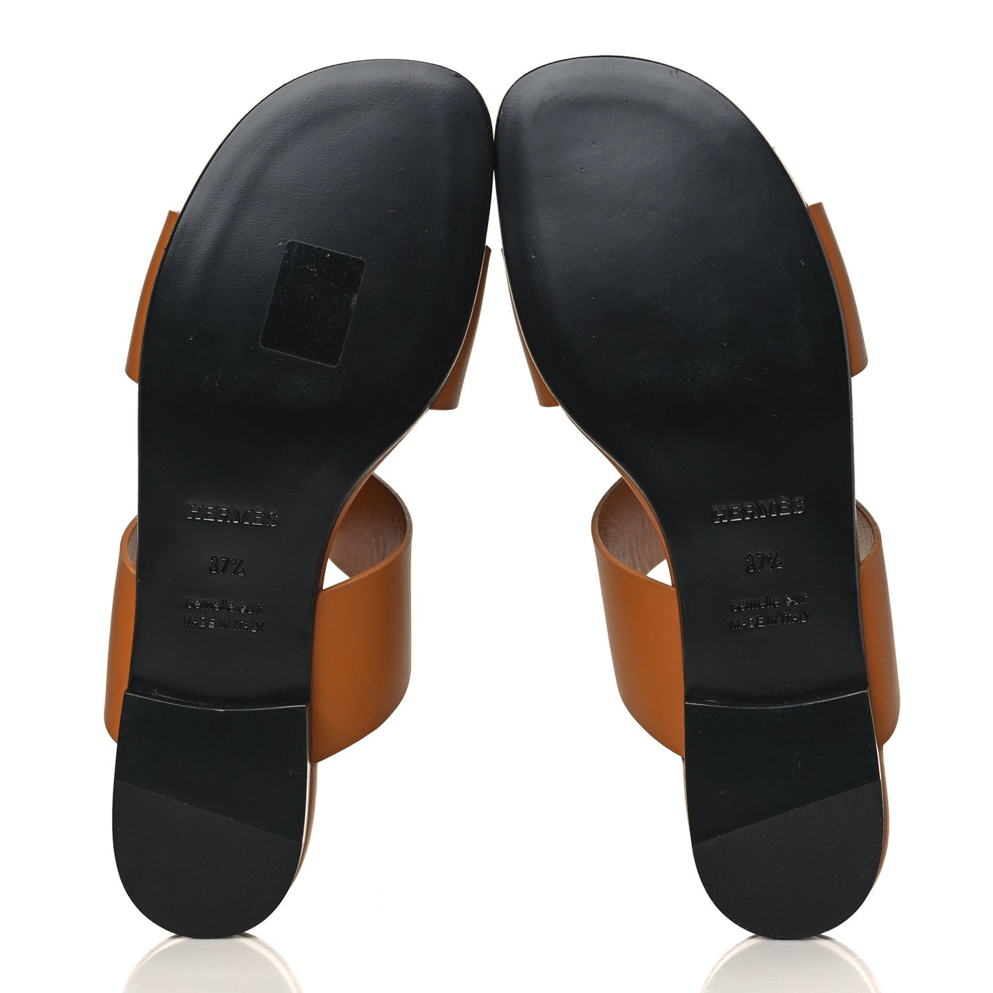 Calfskin Devise Sandals 37.5 Beige Dore