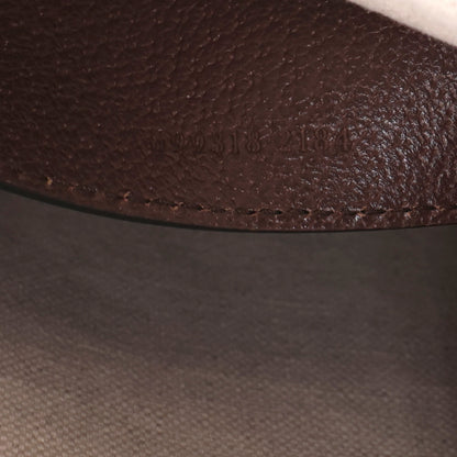 Gucci Monogram Jumbo GG Textured Dollar Calfskin Pouch Camel Ebony New Acero 7 of 10