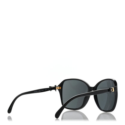 Chanel Acetate CC Bow Sunglasses 5205 Black 4 of 8