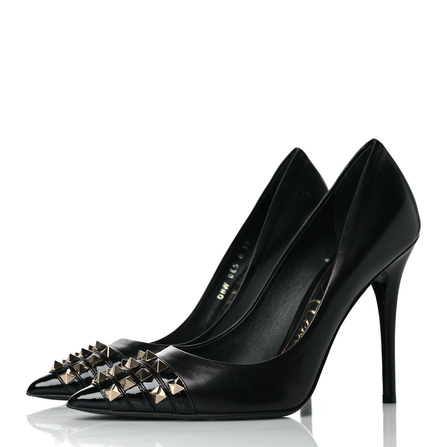 Valentino Garavani Kidskin Rockstud Alcove 110mm Pumps 37 Black 3 of 9