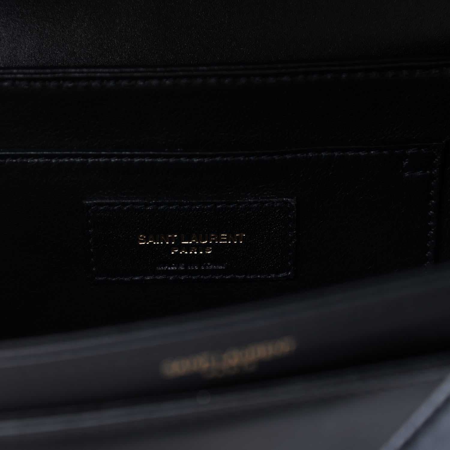 Saint Laurent Box Calfskin Monogram Medium Solferino Satchel Black 6 of 11