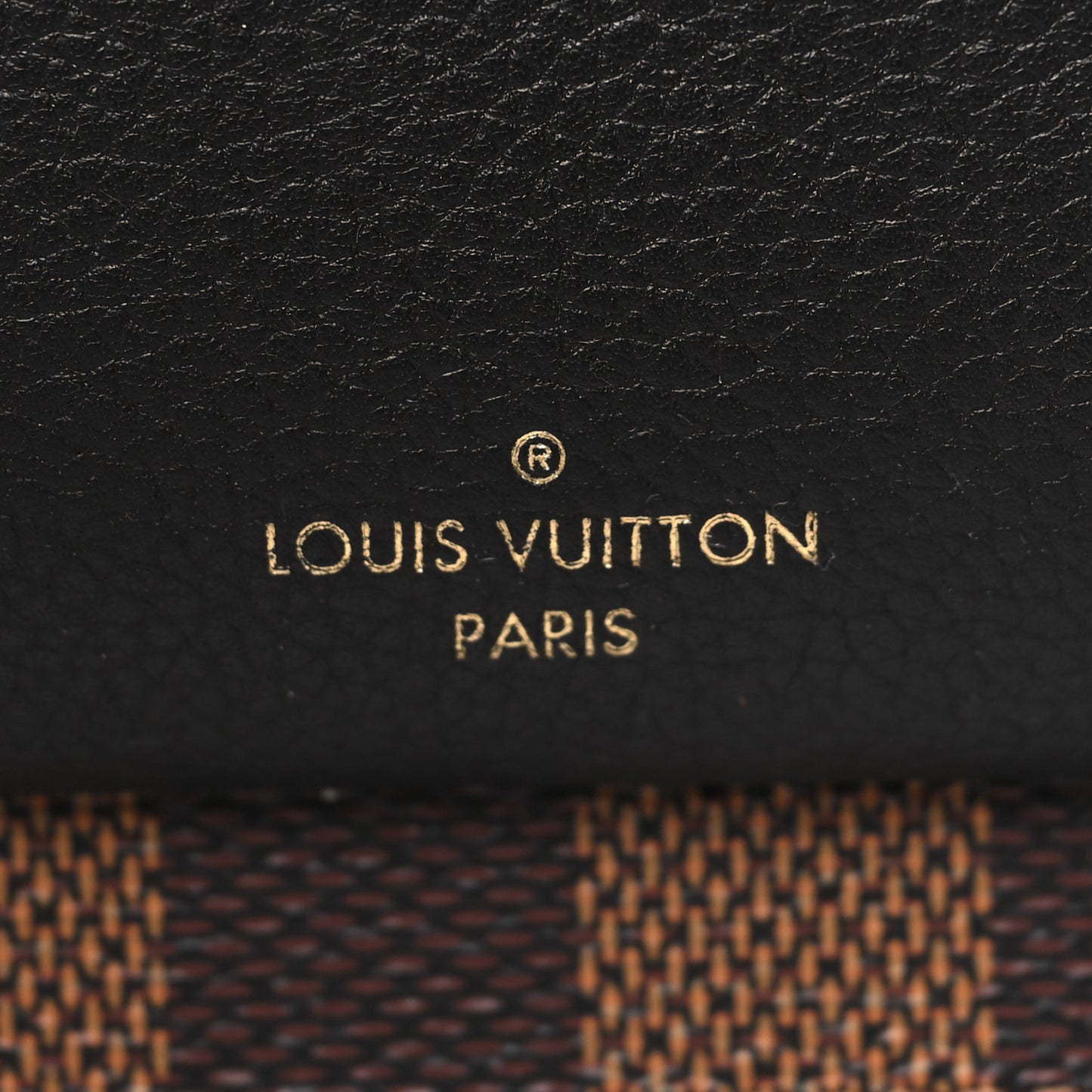 Damier Ebene Vavin Chain Wallet Black