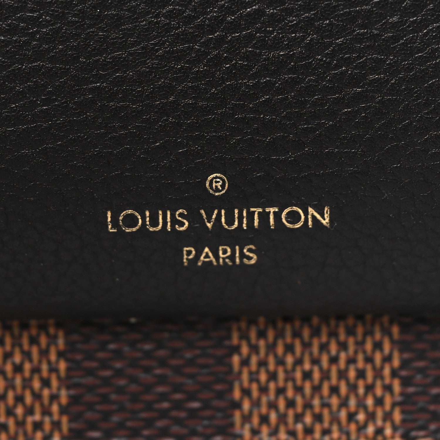 Louis Vuitton Damier Ebene Vavin Chain Wallet Black 6 of 10