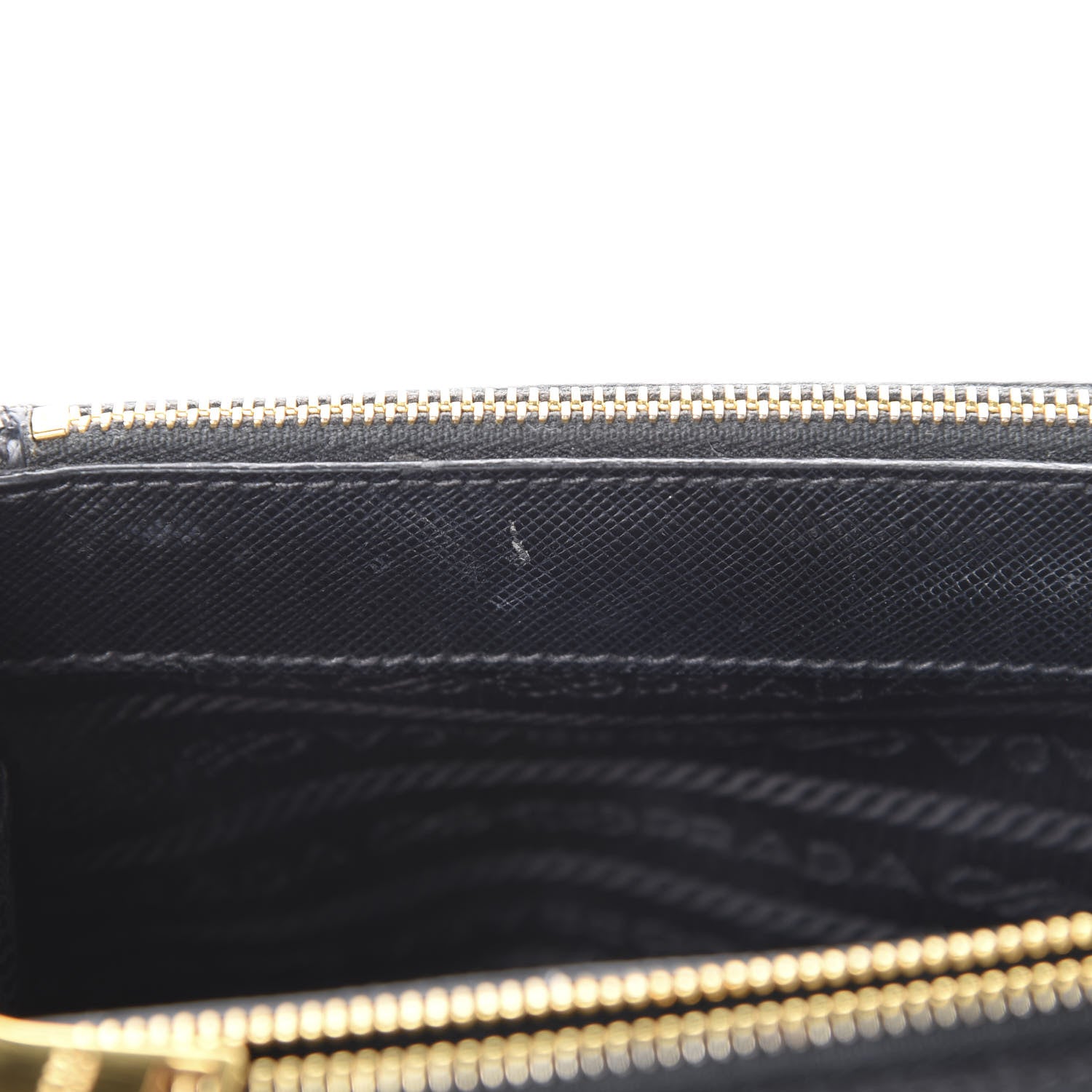 Prada Saffiano Lux Mini Galleria Double Zip Tote Black 11 of 15