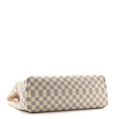 Louis Vuitton Damier Azur Graceful MM Rose Ballerine 4 of 9