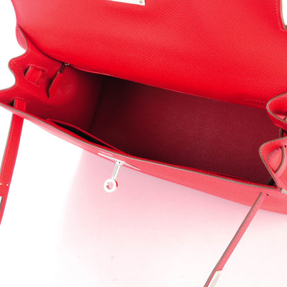 Hermes Epsom Kelly Sellier 32 Rouge Casaque 19 of 26