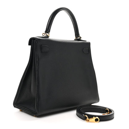 Hermes Taurillon Clemence Kelly Retourne 28 Black 2 of 9